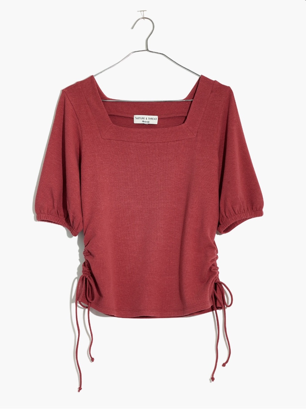 Madewell Texture & Thread Square-Neck Cinch Top